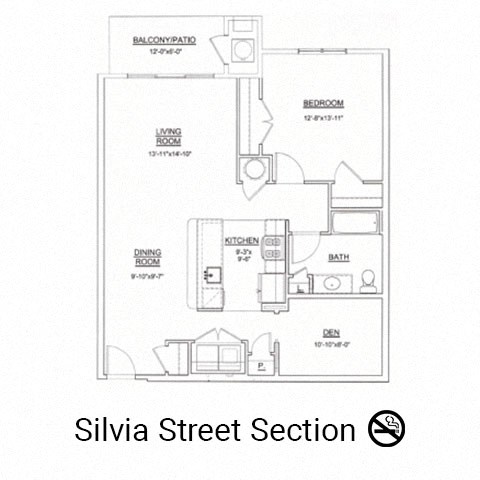 Mercer1 Floor Plan at Heritage Court, New Jersey